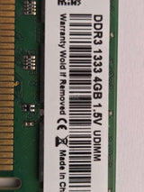 2x 4GB DDR3 1333MHz 1.5v