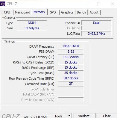 זכרון DDR4 3200MHz 2x16GB