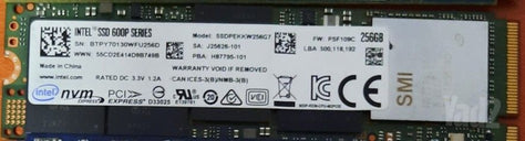 Intel SSD 600p 256GB NVMe