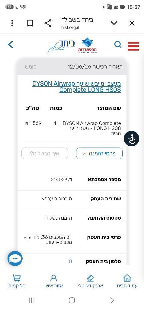 מעצב שיער דיסון