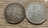 מטבעות כסף אירו פרנק