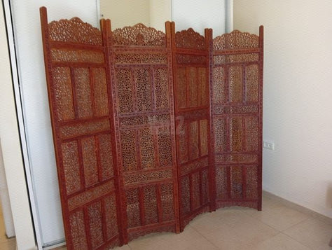 פרגוד (מחיצה) הודית מעץ מלא