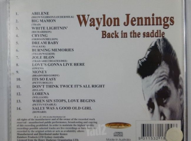 Waylon Jennings Back in the Sa