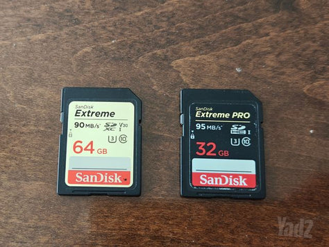 Sandisk sdxc 64gb & 32gb