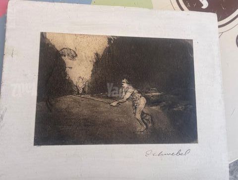 תחריט Ivan Schwebel מקורי