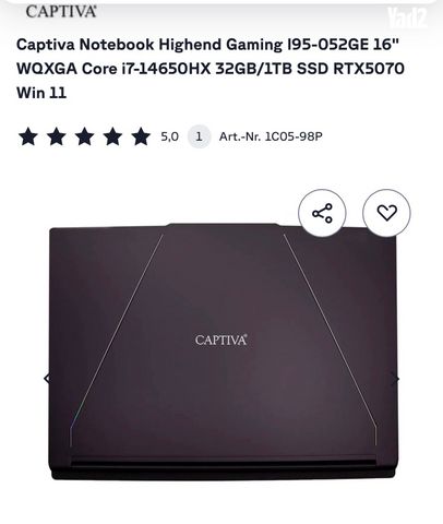 Captiva 5070rtx i7 14th 32gb