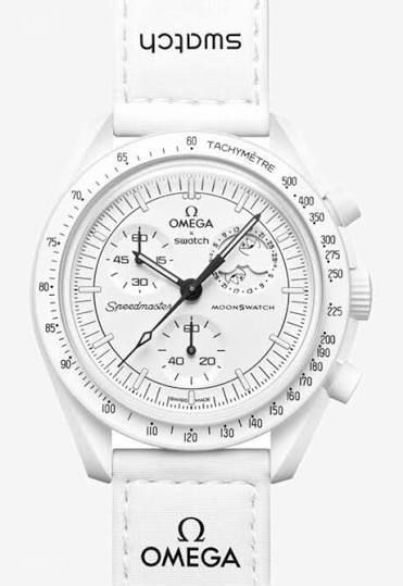 שעון omega swatch סנופי לבן
