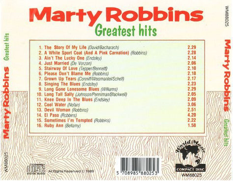 Marty Robbins Greatest Hits