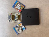 PlayStation4 slim עם שני שלטים