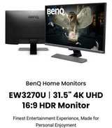 מסך מחשב 4K BENQ EW3270U