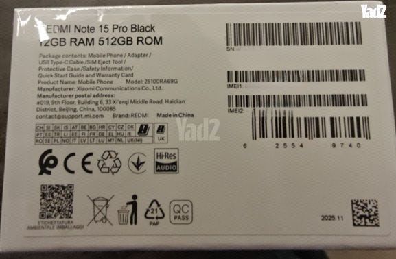 Xiaomi Note 15 Pro 512/12