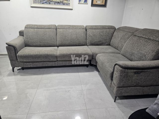 סלון נפתח +ריקליינר חשמלי