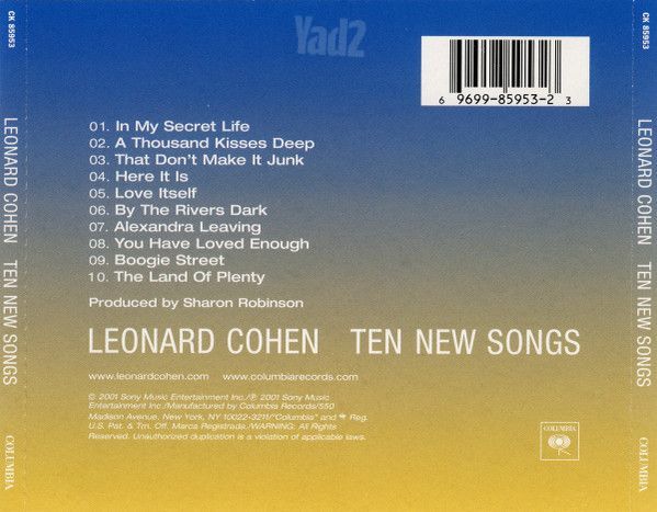 Leonard Cohen Ten New Songs