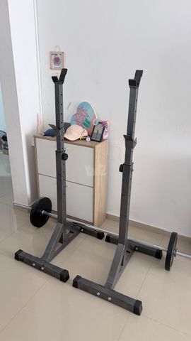מוט ברזל עם צלחות