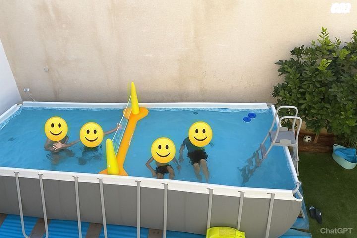 בריכה 132*274*640+משאבה 3500