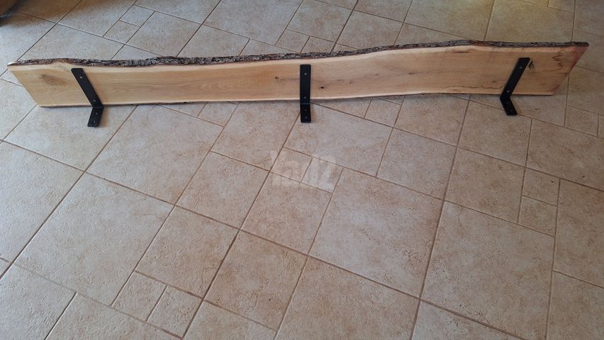מדף מעץ מלא