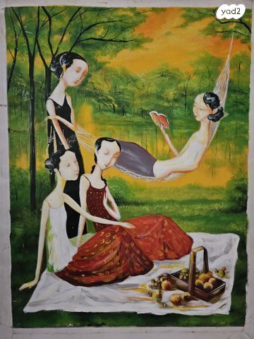 ציור שמן על בד, 80X60