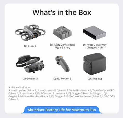 DJI avata 2 Fly More אווטה 2