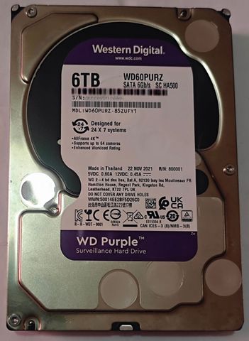 כונ קשיח WD PUPLE 6TB