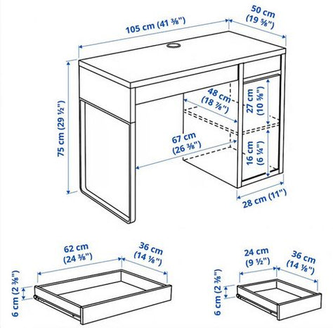 שולחן כתיבה IKEA MICKE