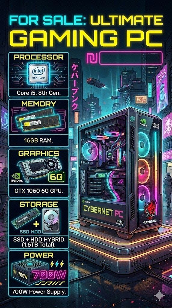 i5 16gb כ.מסך 1060 6G