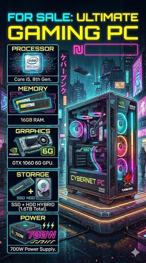i5 16gb כ.מסך 1060 6G