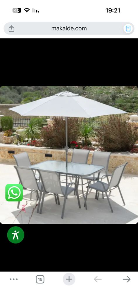 שולחן + 4 כסאות