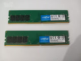 זיכרון 2x8GB 2666MHZ CRUCIAL