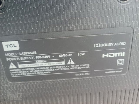 TCL 43 4k hdr