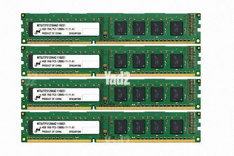 16Gb RAM 4x4Gb DDR3 1600MHz