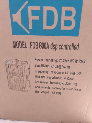 זוג רמקולים מוגבר 800 rms