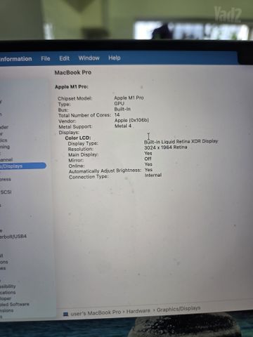 MacBook Pro M1 Pro 16GB 512GB