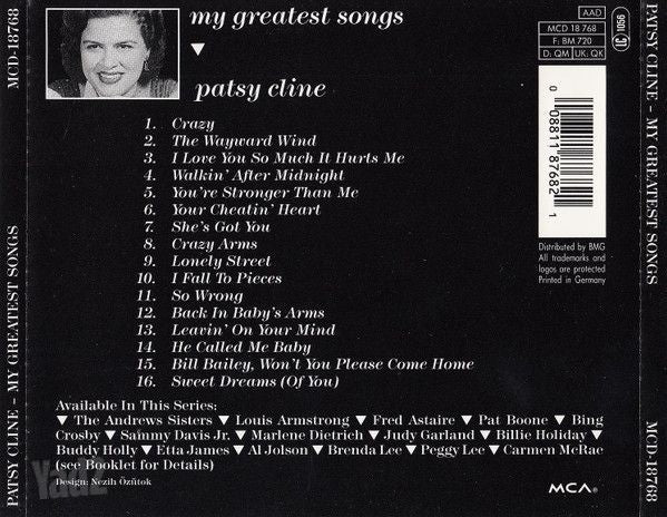 Patsy Cline My Greatest Songs
