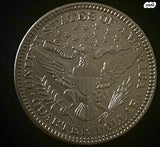 מטבע כסף רבע דולר 1908 unc