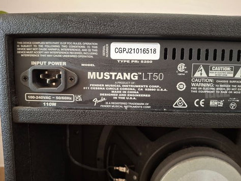 מגבר fender mustang lt50