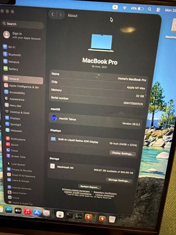 Macbook Pro M1 Max
