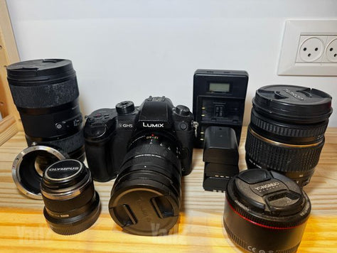 מצלמת GH5 + עדשות