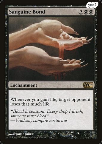 MTG 3x Sanguine Bond 1 Foil