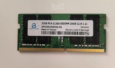 1x32Gb DDR4 תדר 2666