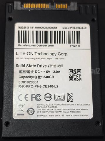 SSD SATA LITE-ON 240GB
