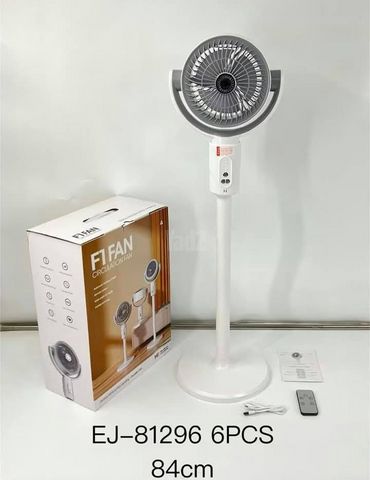 מאוורר נטען עם שלט רחוק