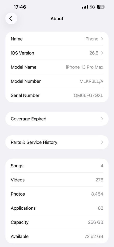 אייפון 13 pro max 256GB