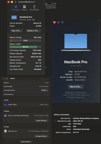 MacBook Pro 16 M2 Pro 16GB 1TB