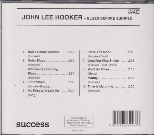 John Lee Hooker Blues Before S