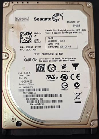 כונן קשיח 2.5" HGST 500Gb