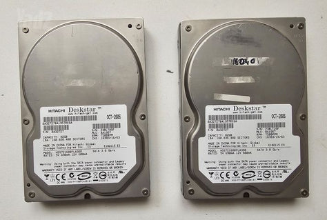 2  כוננים קשיחים 80GB