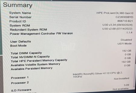 שרת HPE ProLiant DL380 8 TB