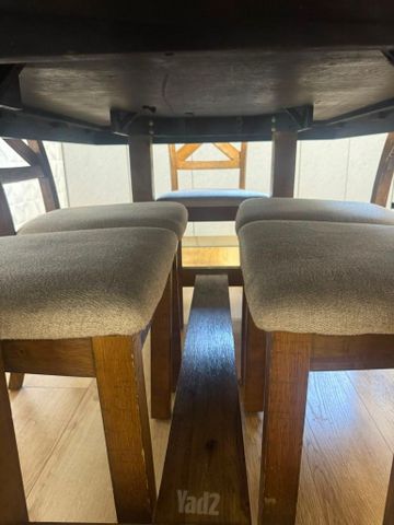 Solid oak dining table