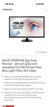 מסך מחשב asus
