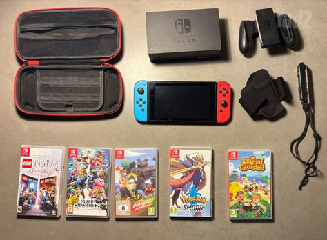 Nintendo Switch + 5 משחקים